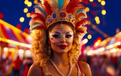 Festlige karneval spilleautomater med bunkevis af gratis spins og bonus spil hos Betinia Casino